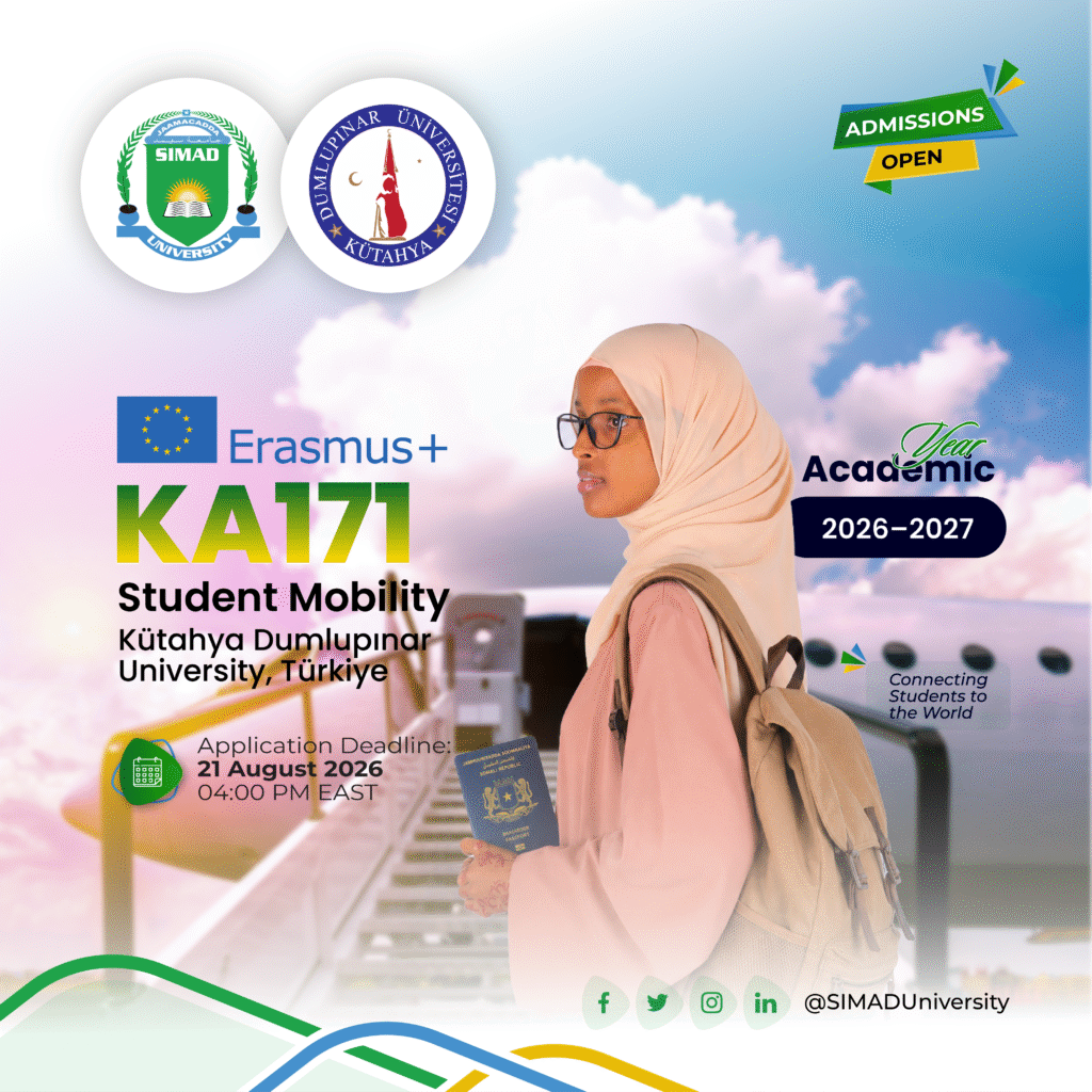 CALL FOR APPLICATIONS: SIMAD University Erasmus+ KA171 Student Mobility